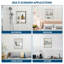 Double tablette de niche de douche en acier inoxydable