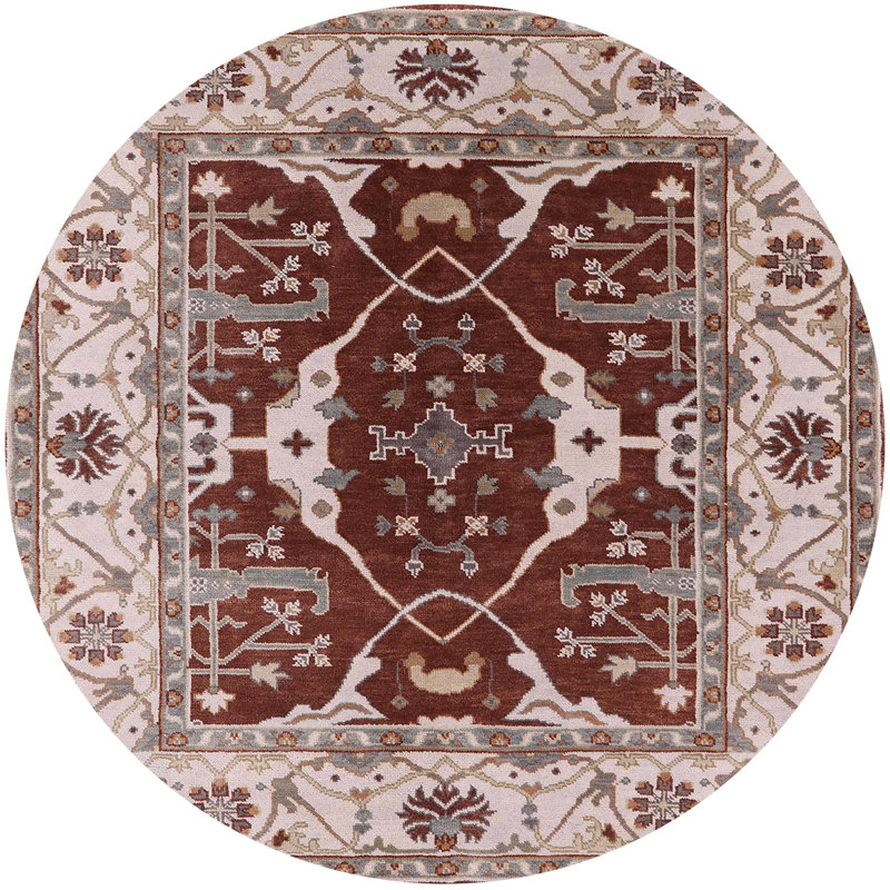 Moroccan Indoor Rug, Round 3'