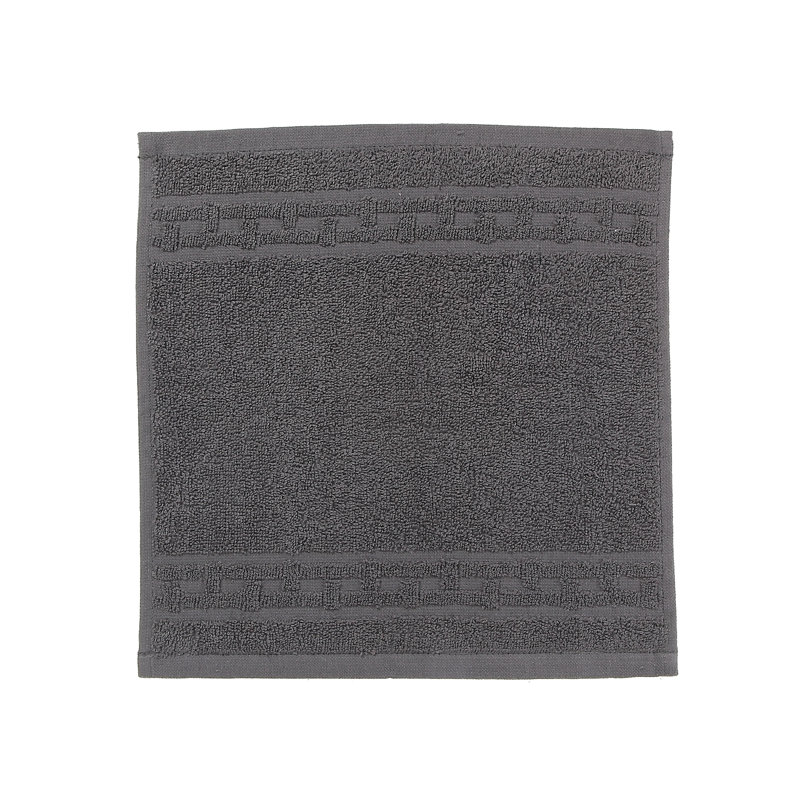 Essuie-mains en tissu natté, Gris anthracite