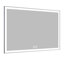 Miroir de salle de bain surdimensionné de 60 x 40 pouces avec éclairage DEL, étanche, cadre en aluminium stable et fiable, 3 modes de couleur, système de commande tactile intelligent avec options de sécurité et mécanisme de contrôle.