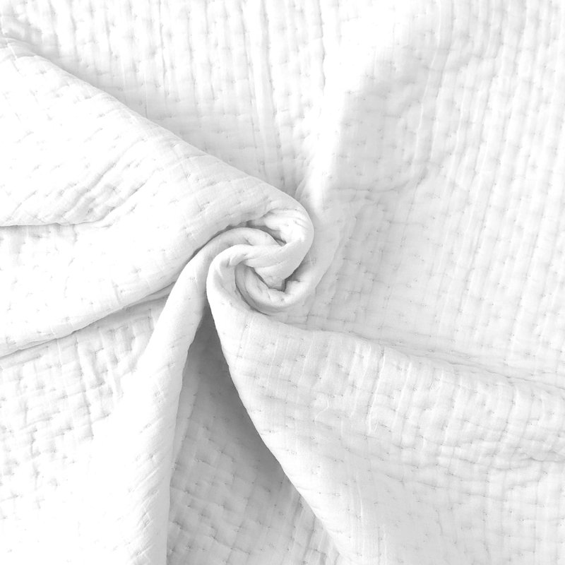 Courtepointe en coton Hannah, Blanc,  King Coverlet + 2 King Pillow Shams