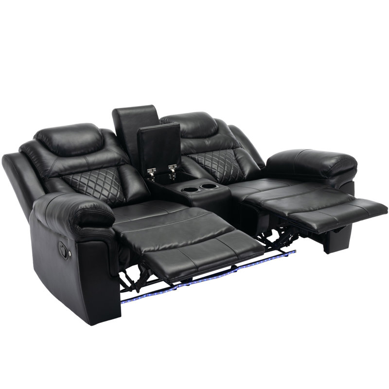 Fauteuil inclinable manuel de cinéma maison, Noir