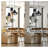 3-head Irregular Glass Shade Chandelier Adjustable In Height
