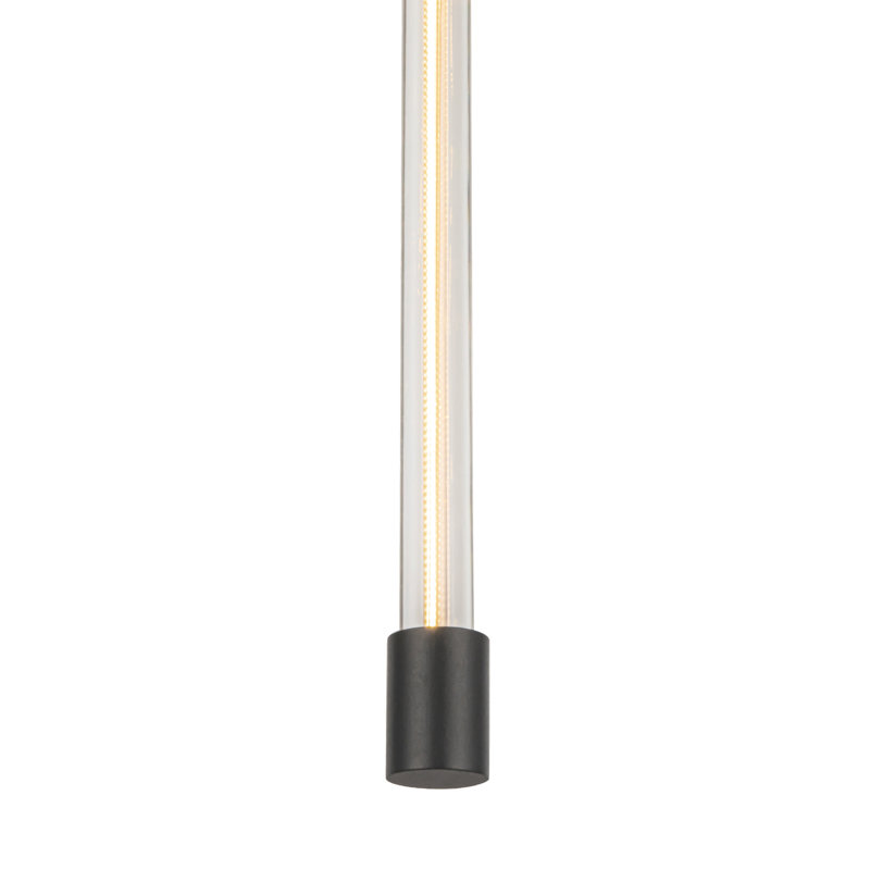 Motif 1 - Light LED Pendant, 26.75" H x 0.75" W x 0.75" D, Black