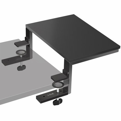 VIVO 15" Clamp-on Desk Extension Shelf for Monitor, Laptop, Printer