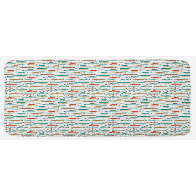 Tapis de cuisine poisson