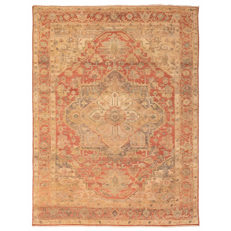 Tapis rouge Jules Serapi 9 pi 3 po x 11 pi 11 po