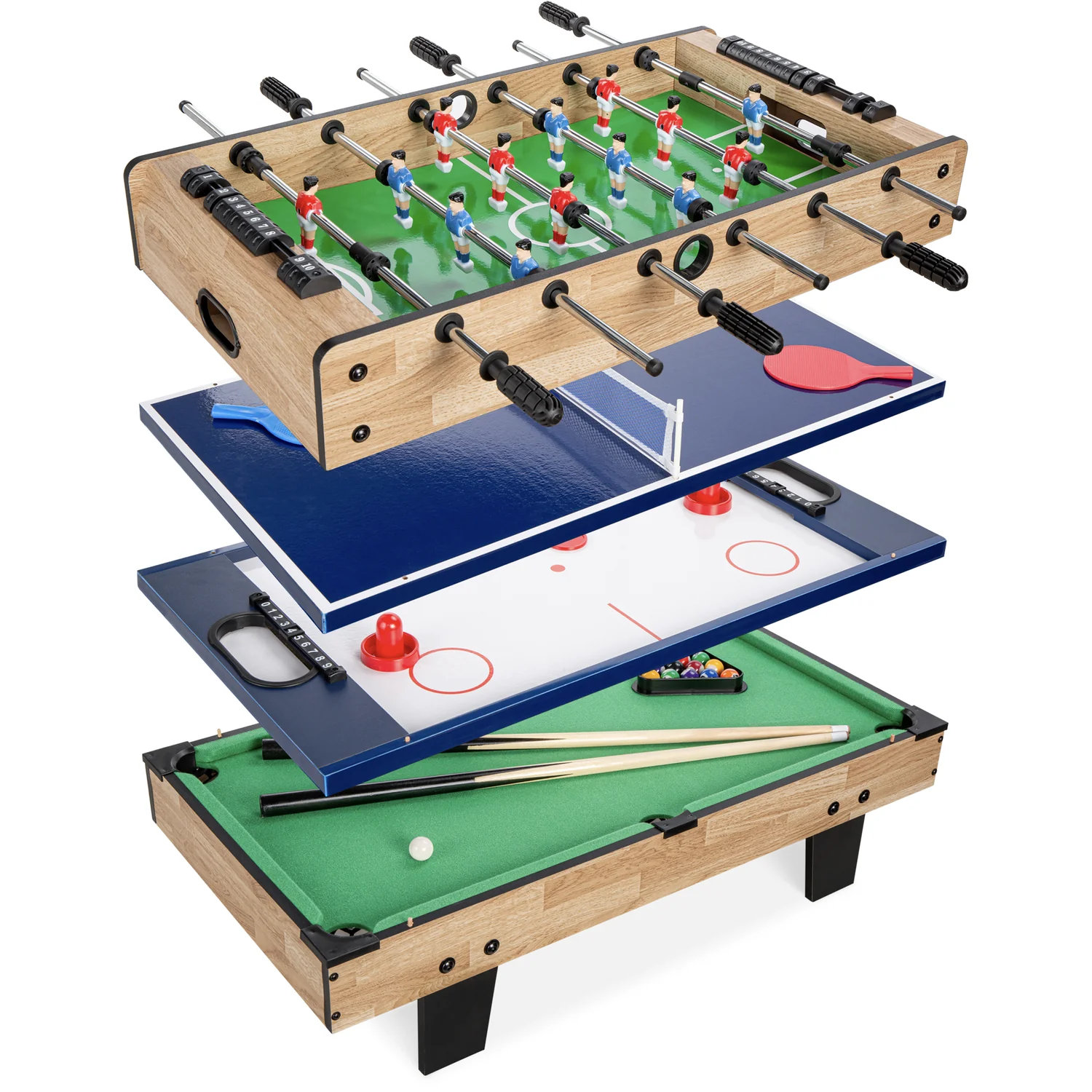 Panamo Luxury Collection 31'' L Tabletop Foosball Table with Telescopic