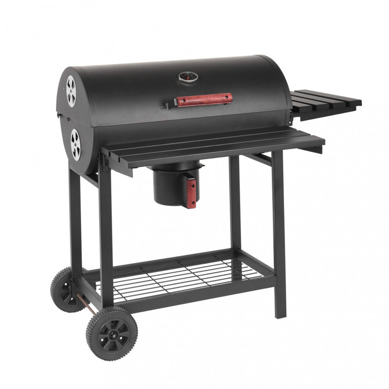 Dakota Fields Middendorf 113cm W Barrel Charcoal Grill