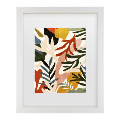 Bolog Treechild Wild Leafs Matted Framed Art