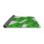 Tapis vert/crème tissé à la machine-1964185980