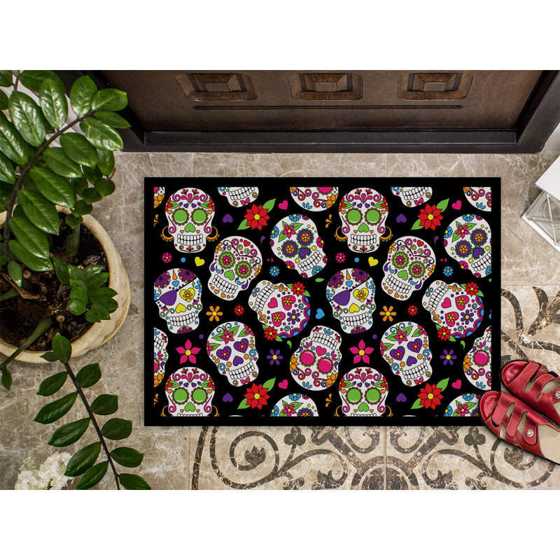 Tapis d'intérieur antidérapant, Noir, Rectangle 24 po x 36 po