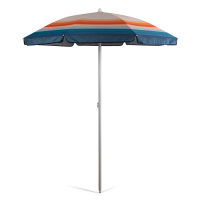 Chaise de plage avec parasol Edwin