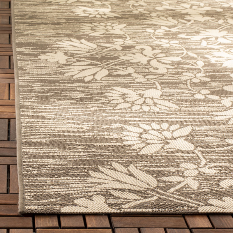 Tapis d'intérieur / extérieur à motif géométrique Amedee Performance, Rectangle 5 pi 3 po x 7 pi 7 po