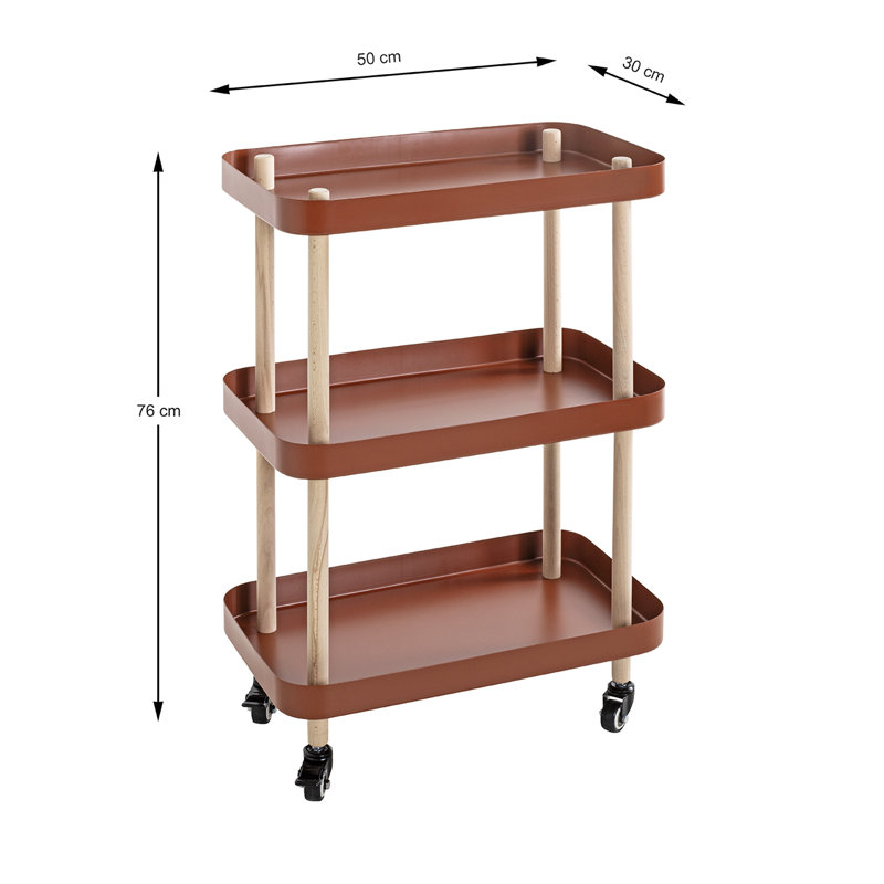 Aleyda Side Table, Red