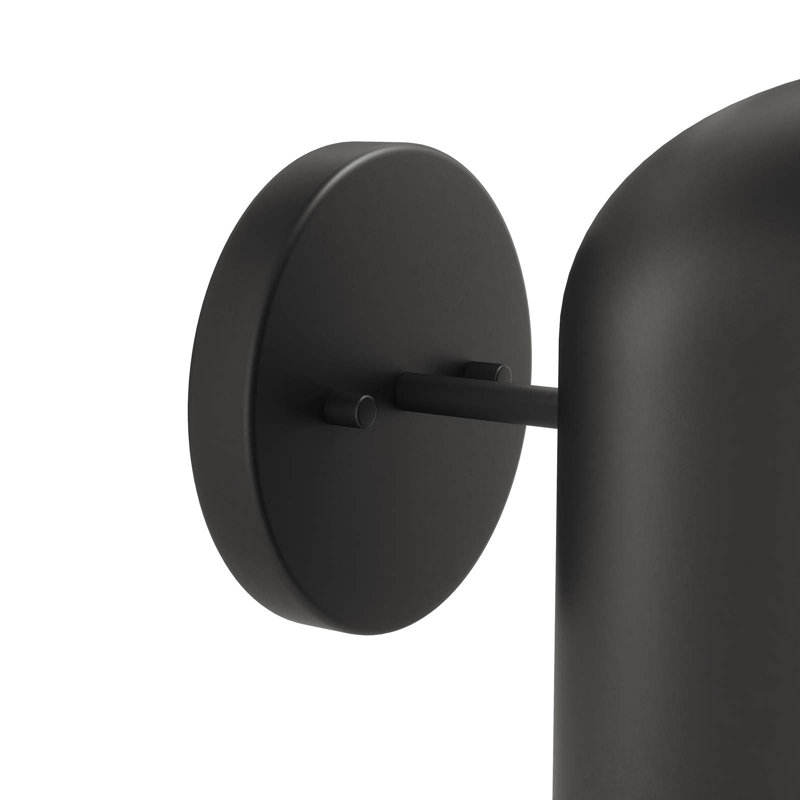Black Modern Dome Shade Wall Sconce