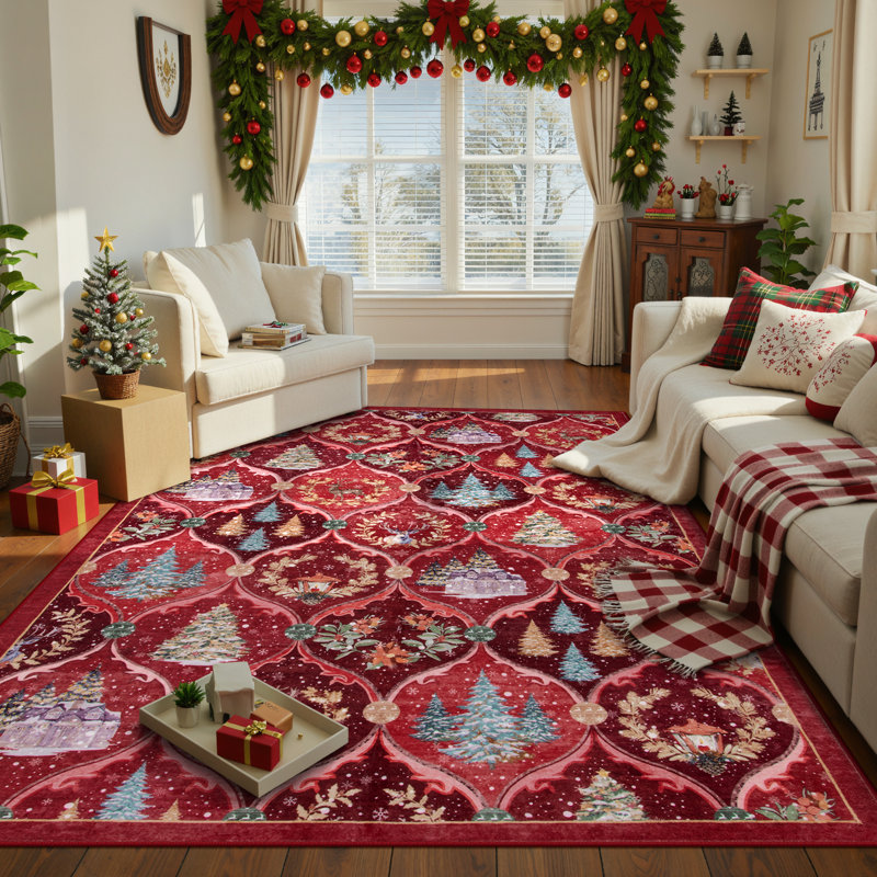 Tapis de Noël Laraven, Rectangle 8' x 10'