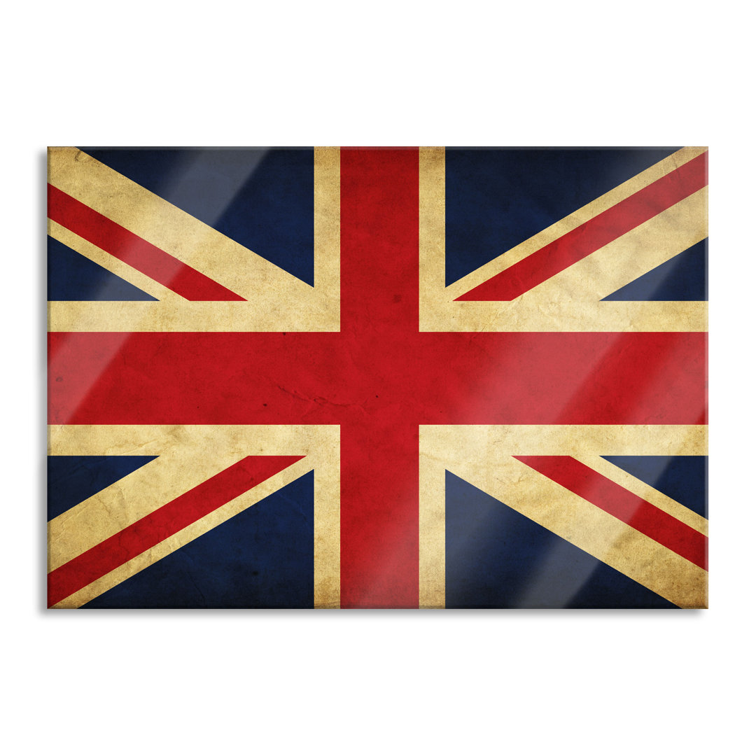 Glasbild Großbritannien Flagge