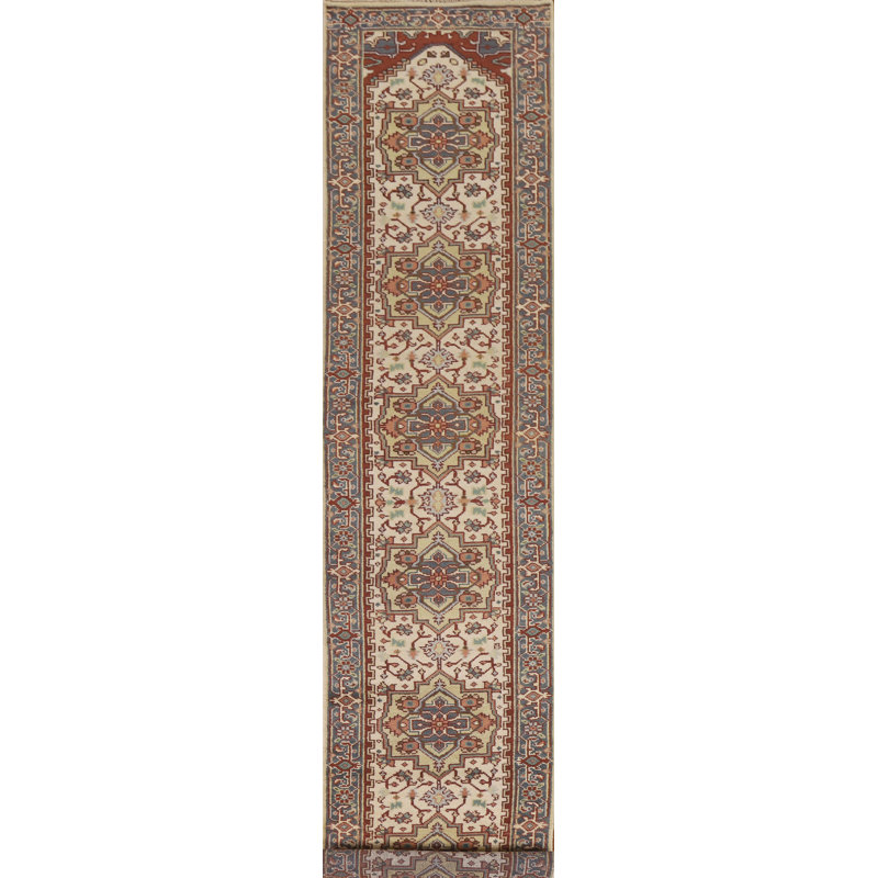 Tapis de couloir traditionnel fait à la main 3 x 14