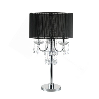 LAMPE DE TABLE EN CRISTAL 29,5 "H