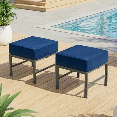 Arusha Fully Assembled Outdoor Ottoman with Cushion