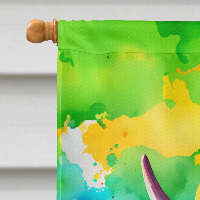 Drapeau de la maison de vache hippie Malvi