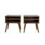 Lit tapissier avec 2 tables de chevet-114247276-114247274