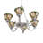 32" Wide Begonia 6 Light Chandelier