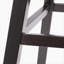 Tabouret tournant à 360 degrés avec garniture cloutée, brun