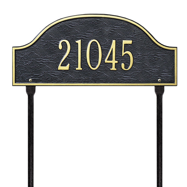 Panneau d'adresse Admiral 1-Line, Oui, Noir et or