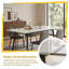 Modern Dining Table with Sintered Stone Top, White Matt Finish and Robust Carbon Steel Legs-834040415