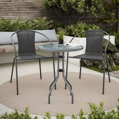 Krishunna 2 - Person Patio Dining Set with Round Table