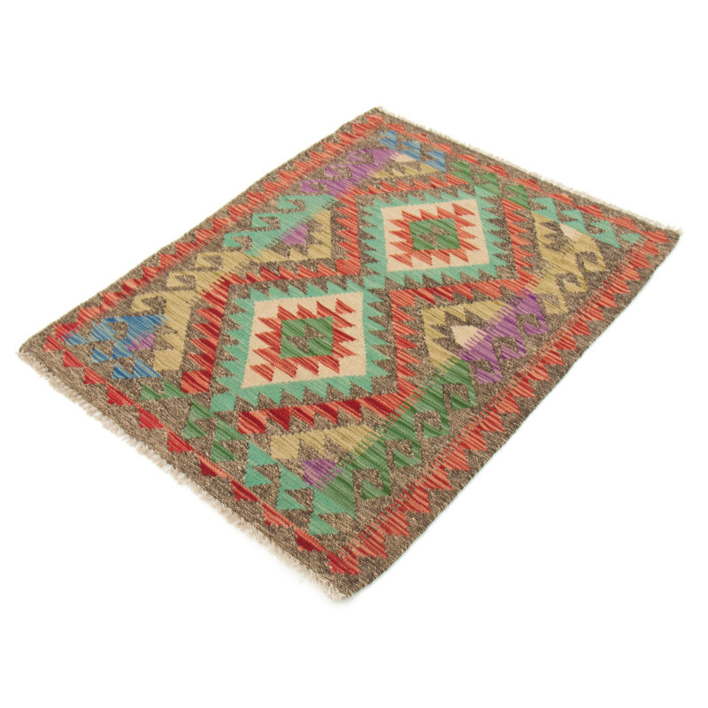 Geometric Hand Woven 89cm X 118cm Area Rug