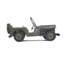 Sculpture de jeep terrestre Adaleigh C1945 Willys