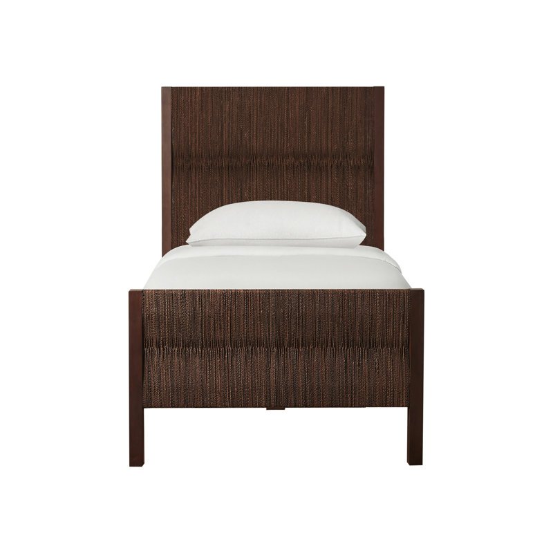 Textura Bed in Dark Brown, Twin