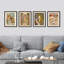 "Art Deco", "Portraits de femmes encadrées sur papier" par Alphonse Mucha-97770575-97770576