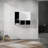 Bathroom Side Cabinet,3-Soft Close Doors,Float Mounting Design