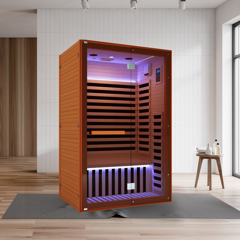 Jans Hemlock Deluxe Double Door Two Person Far Infrared Sauna Room
