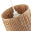 18cm H Fabric Drum Lamp Shade ( No Direct Attachment Method ) in Brown