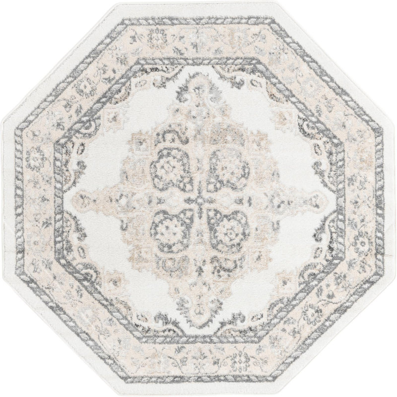 Anjelita Oriental Indoor Rug, Octagon 5' x 5'