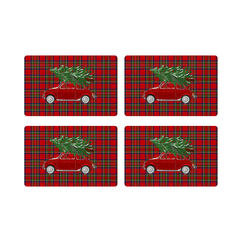 Vegan Leather Retangle Placemats