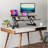 Mount-It Standing Desk Converter with 38" Desktop, Brown