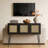 47.2" Console Table With Storage, Entryway Table, Sofa Table For Hallway, Black-1939343525