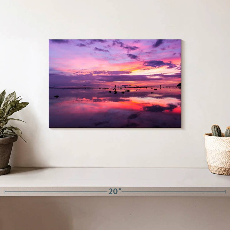 Coucher de soleil mauve Kerrick, H 8 po x l 12 po