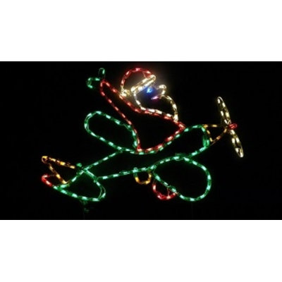 Petit père Noël en avion
