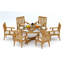6 Seats 7 Pcs Grade-A Teak Wood Dining Set: 60" Round Table And 6 Caranas Arm Chairs #11Ca1206-221767540