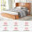 Queen Murphy Bed Cabinet with USB & Storage, Foldable Mattress for Guest Room-1479910118
