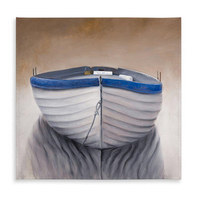 Blue Contemporary Boat Tablecloth | Indoor/Outdoor Home Decor