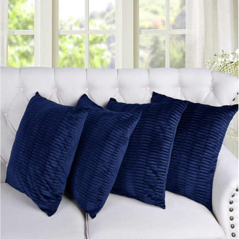 Square Cushion Cover, Blue