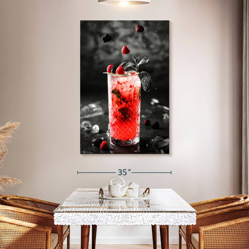 Pop Pop Berry Cocktail, H 51 po x l 34 po x P 1,25 po